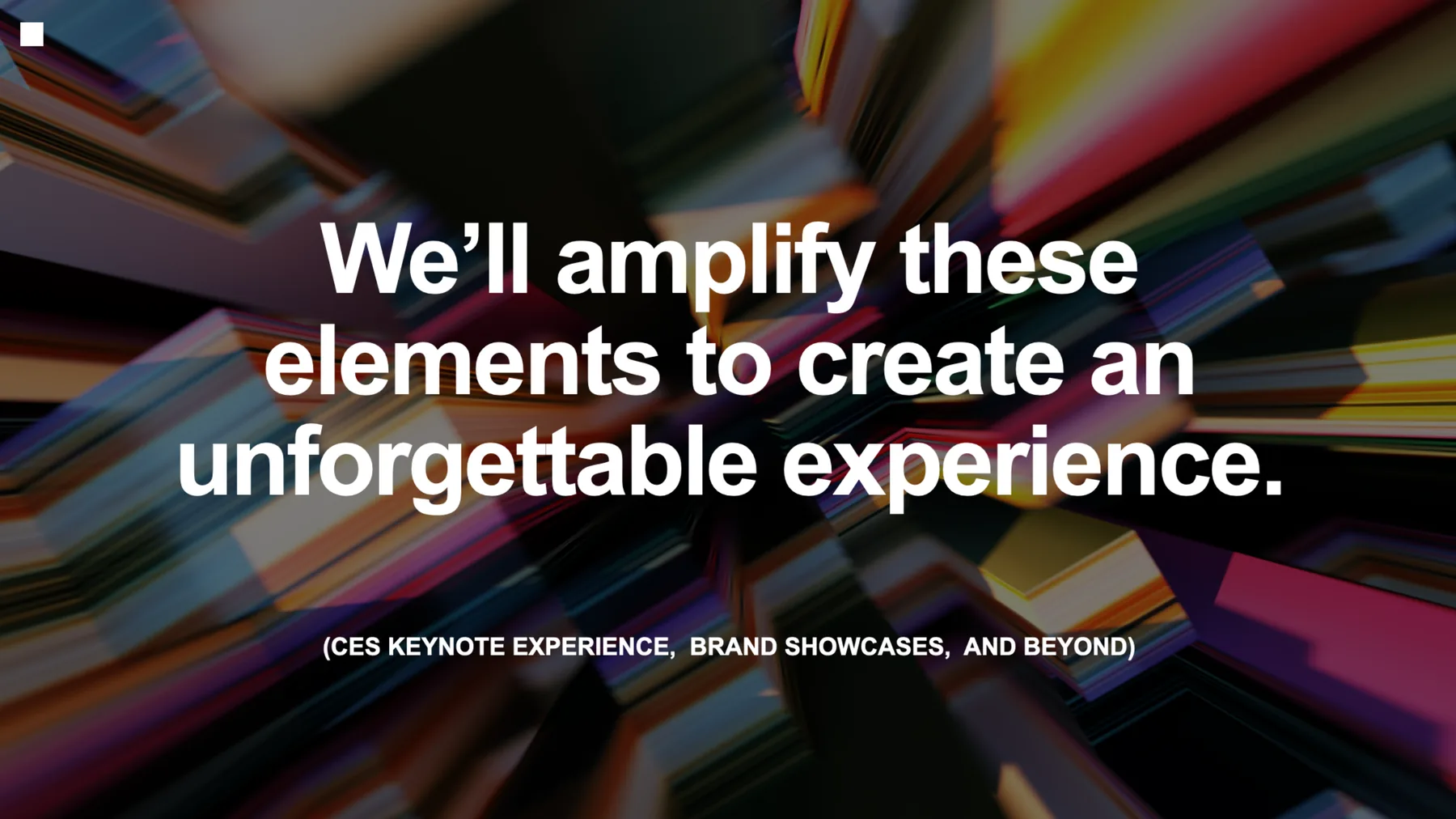 Abbott unforgettable experience elements slide