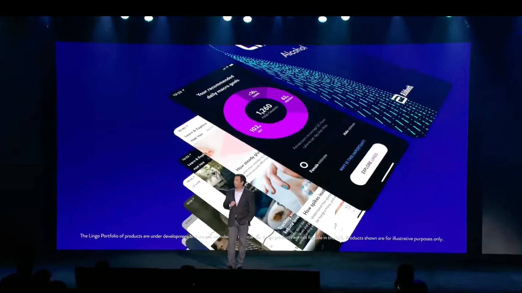 Abbott CES keynote app and digital health demonstration