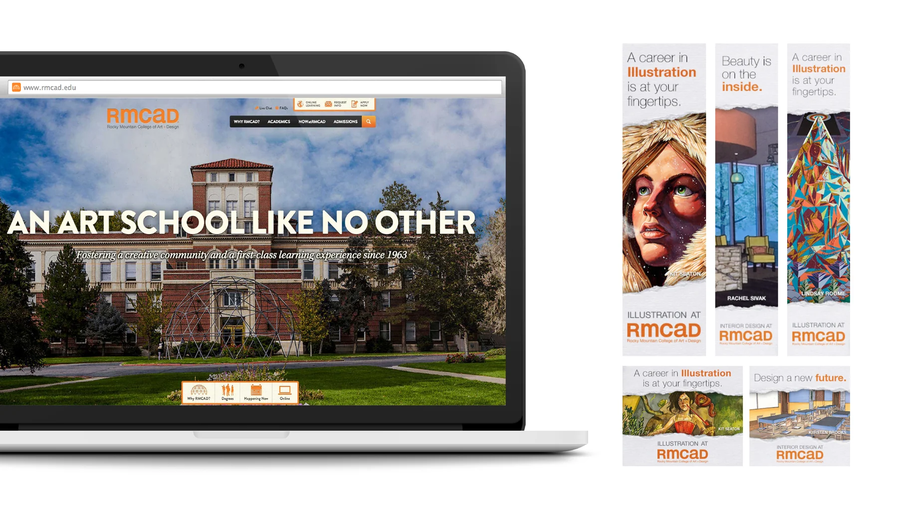 RMCAD digital campaign system with website and ad formats
