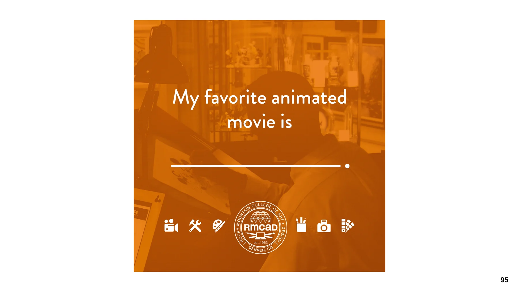 RMCAD animated movie social engagement creative