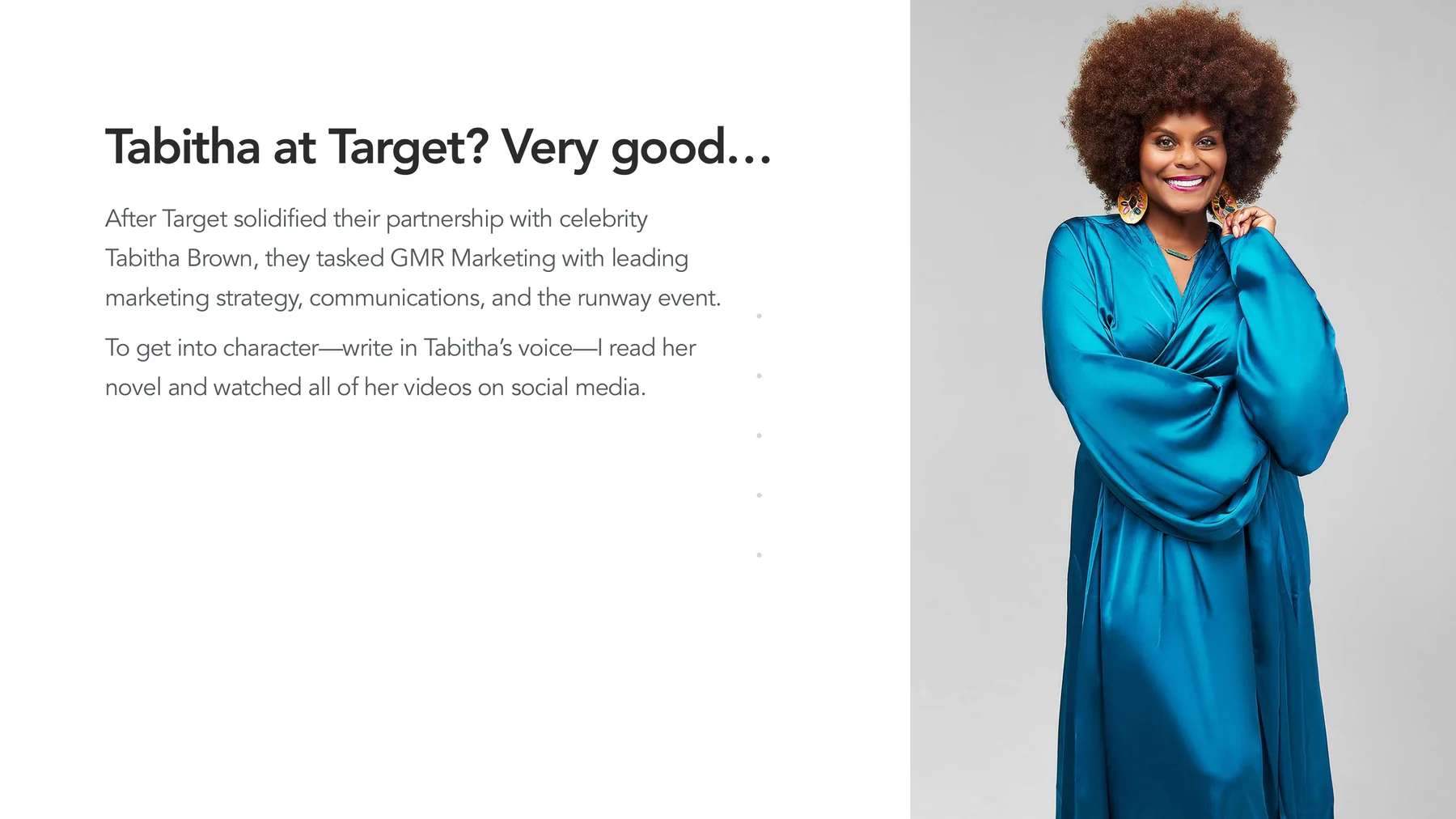 Target Tabitha Brown strategic focus slide