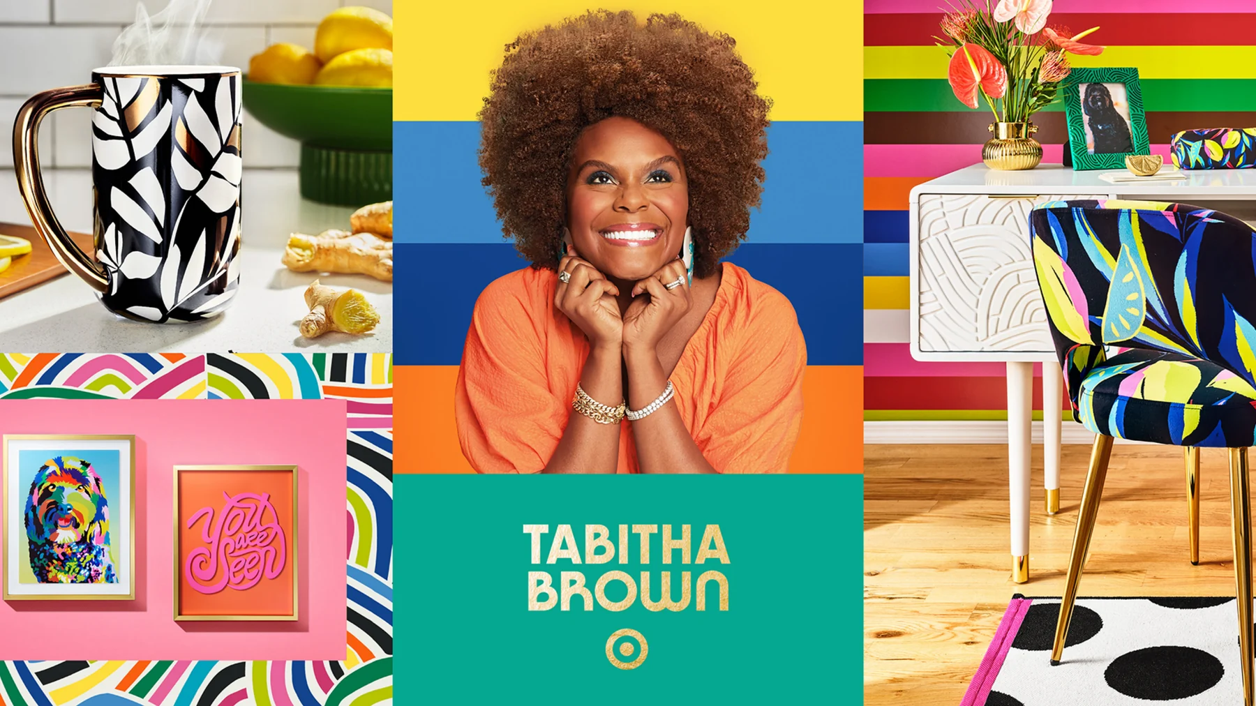 Target Tabitha Brown brand and product visual slide