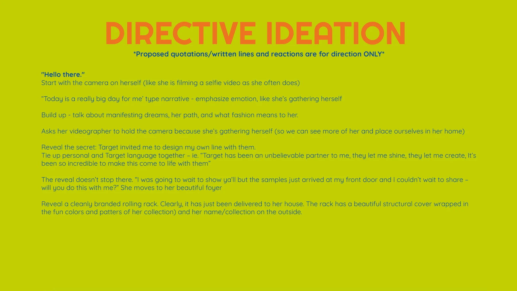 Target Tabitha Brown directive direction slide