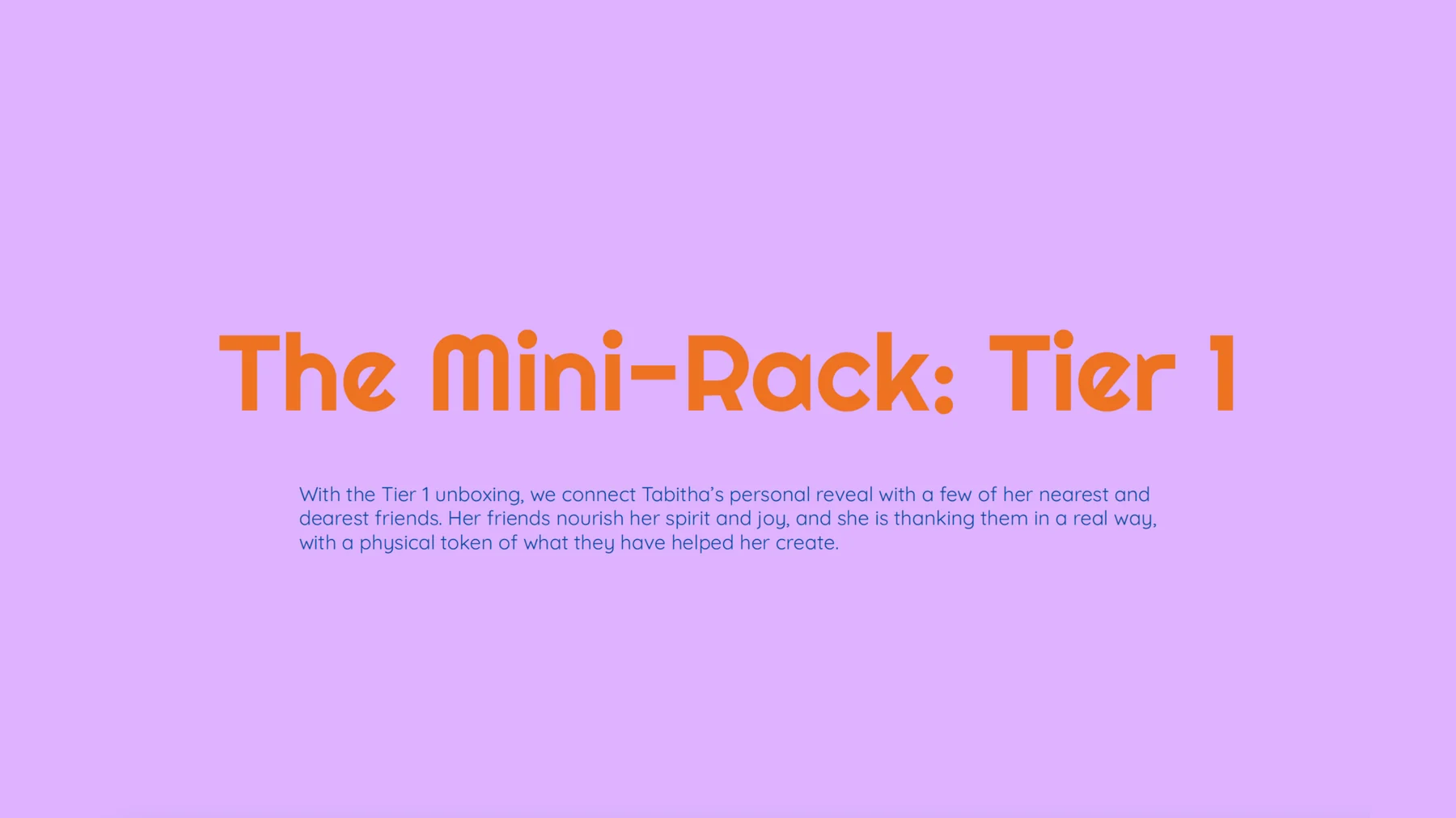 Target Tabitha Brown Mini-Rack Tier 1 title slide