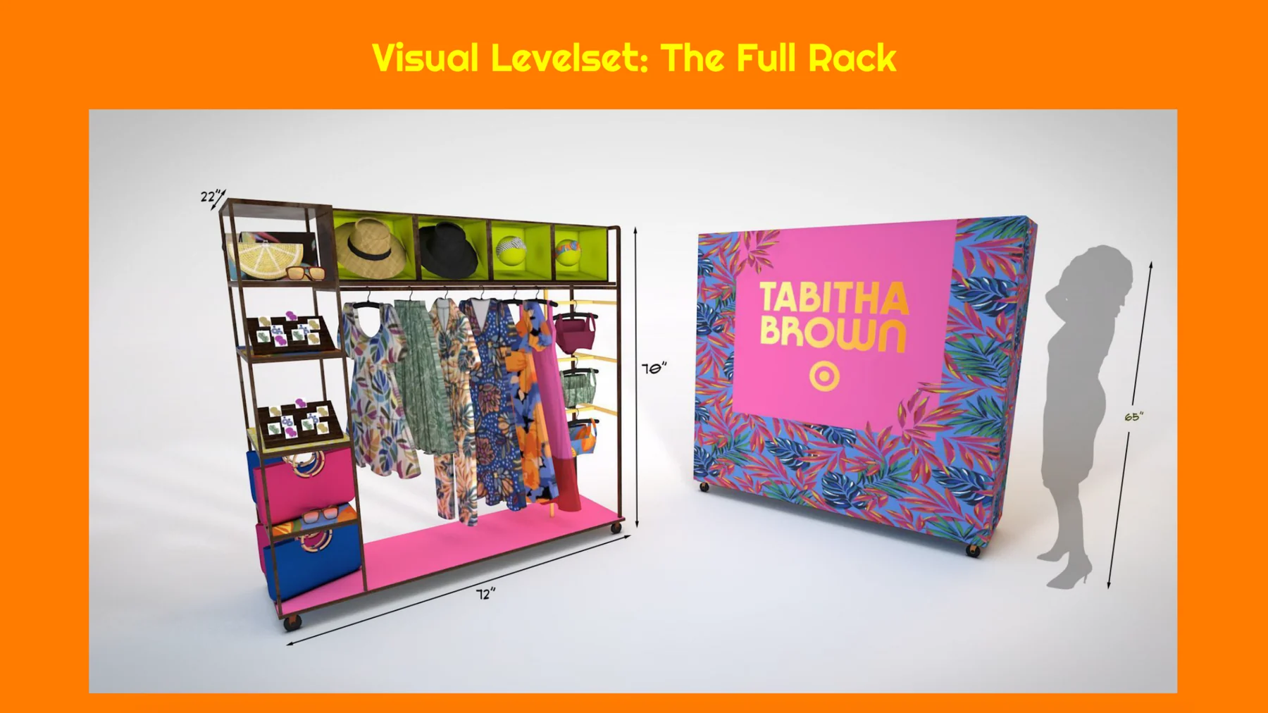 Target Tabitha Brown Mini-Rack Tier 1 visual treatment slide