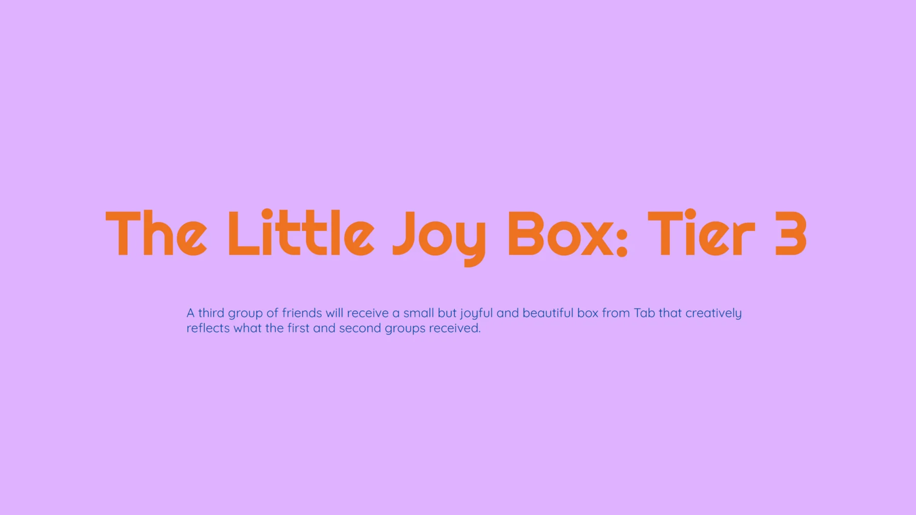 Target Tabitha Brown Little Joy Box Tier 3 title slide