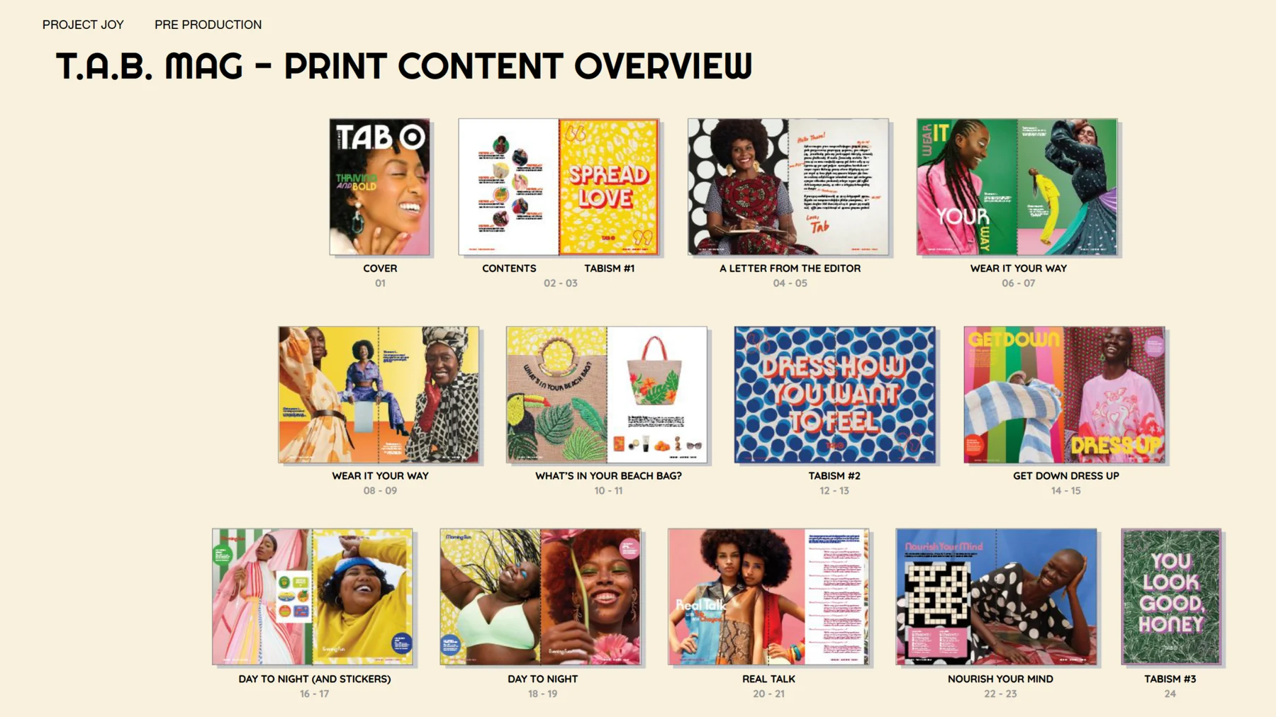 Target Tabitha Brown TAB Mag print content overview